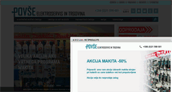 Desktop Screenshot of elektroservis-povse.com
